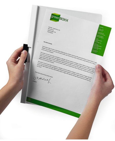 Mape ar spraudni DURABLE Duraclip, A4, melna