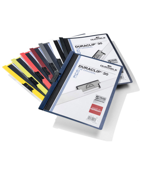 Mape ar spraudni DURABLE Duraclip, A4, tumši zila