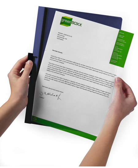 Mape ar spraudni DURABLE Duraclip, A4, tumši zila