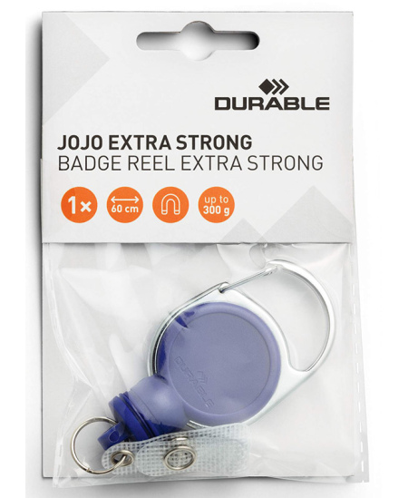 Turētājs ar rullīti vārda kartes futrālim DURABLE, zils