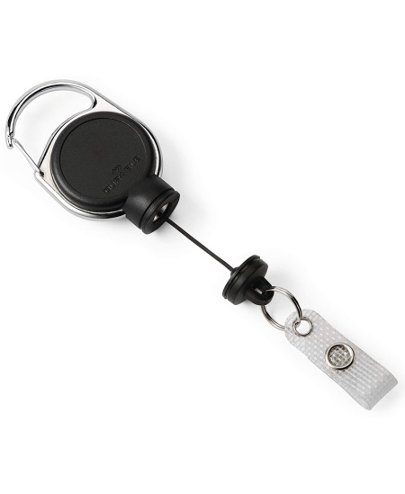 Turētājs ar rullīti vārda kartes futrālim DURABLE, melns