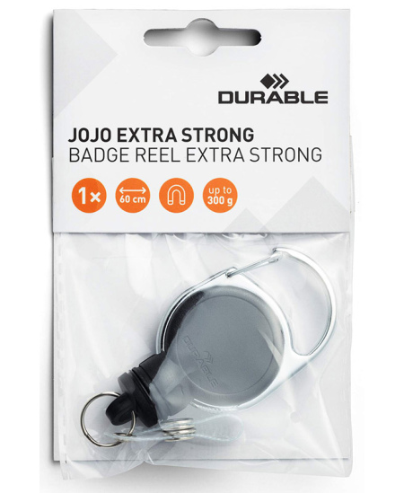 Turētājs ar rullīti vārda kartes futrālim DURABLE, melns