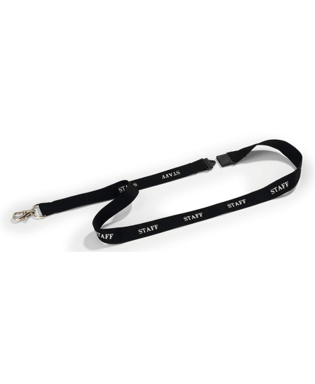 Kakla lente DURABLE STAFF ar fiksatoru, melna