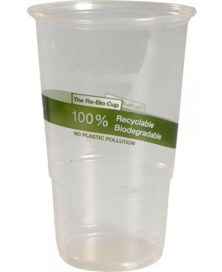 Caurspīdīgas, ekoloģiskas glāzes dzērieniem līdz + 40°C, 300 ml, 50 gab.