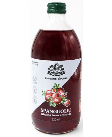 Dzērveņu tēja ŽOLYNĖLIS, 520 ml