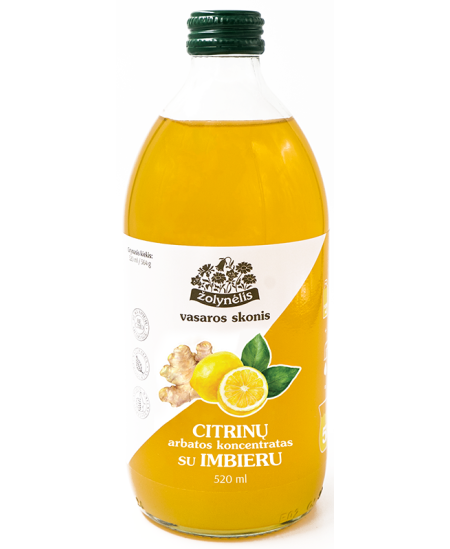 Citronu un ingvera tēja ŽOLYNĖLIS, 520 ml