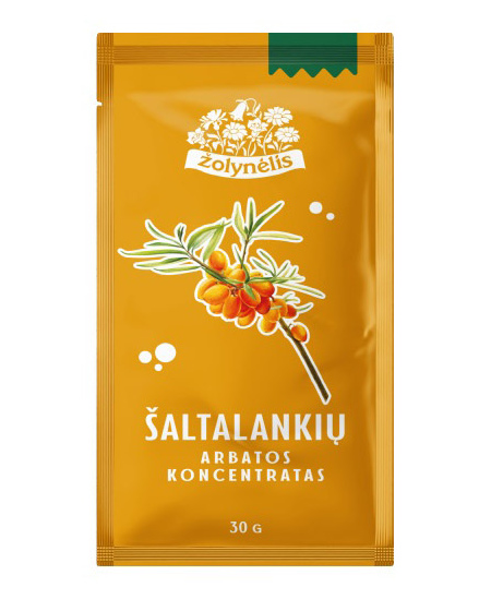Smiltsērkšķu tēja paciņā ŽOLYNĖLIS, 1 gab., 30 g