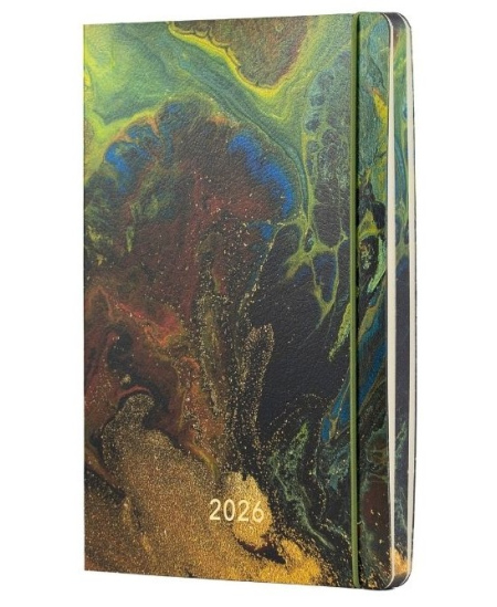 Darba grāmata CLOUD LINE ZEME 2026, mīksts eko ādas vāks, A5