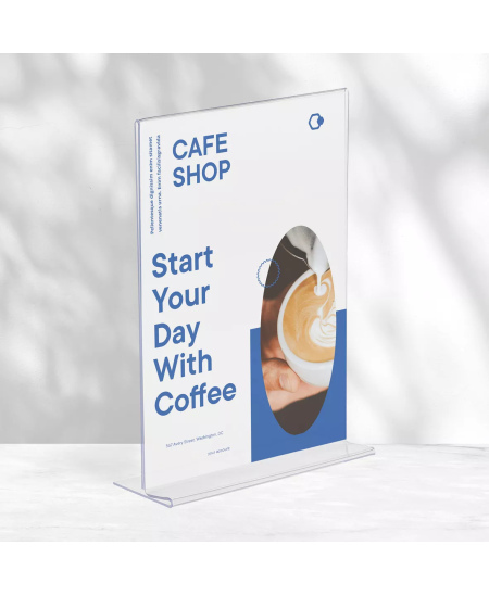 Informācijas statīvs EUROPEL Budget, T tips, A5, vertikāls