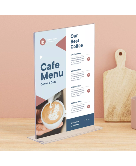 Informācijas statīvs EUROPEL, T tips, A4, vertikāls