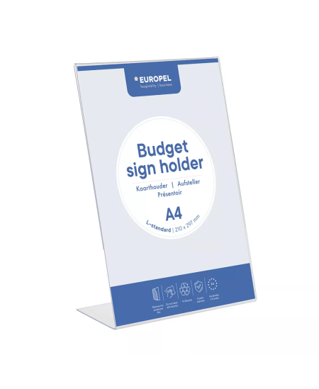 Informācijas statīvs EUROPEL Budget, L tips, A4, vertikāls