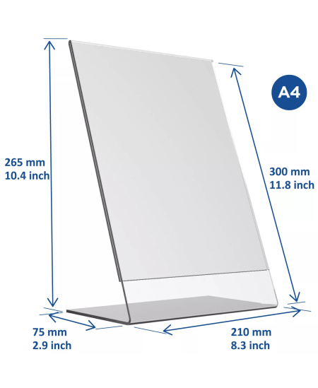 Informācijas statīvs EUROPEL, L tips, A4, vertikāls