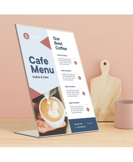 Informācijas statīvs EUROPEL, L tips, A4, vertikāls