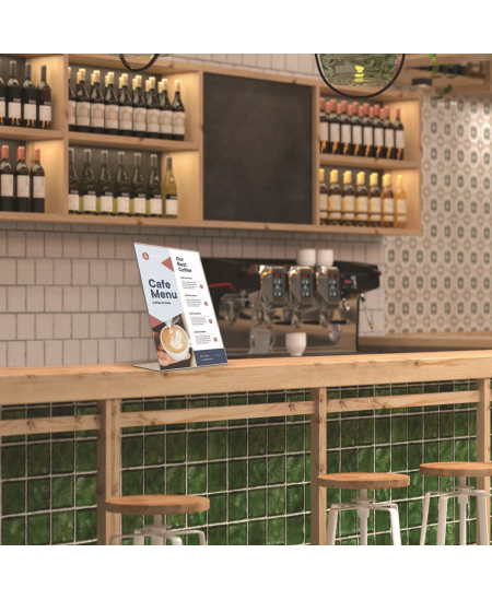 Informācijas statīvs EUROPEL, L tips, A4, vertikāls