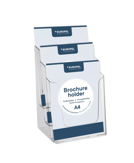 Bukletu turētājs EUROPEL, 3 nodalījumi, A4
