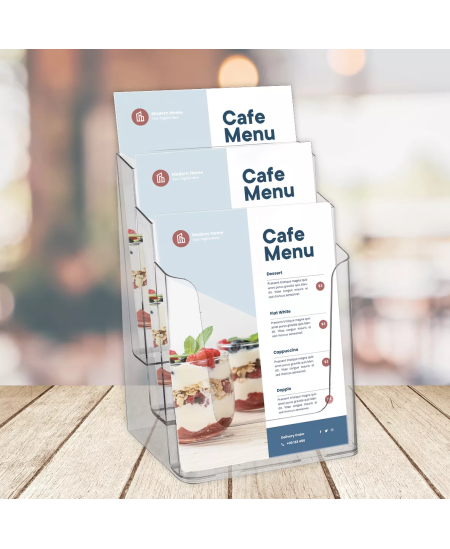 Bukletu turētājs EUROPEL, 3 nodalījumi, A4