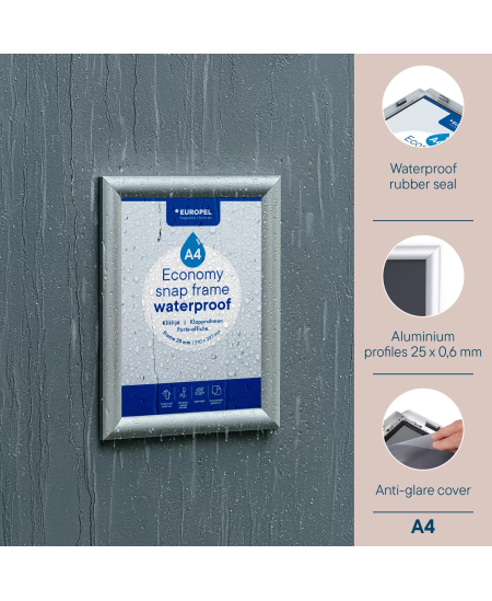 Rāmis EUROPEL Economy, A4 formāts, sudraba