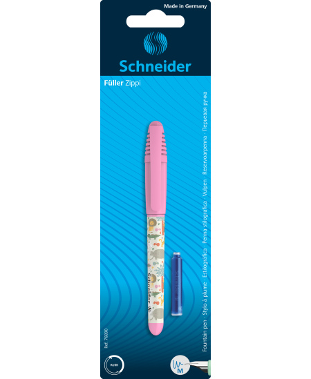 Tintes pildspalva SCHNEIDER Zippi Funny Safari, blisterī