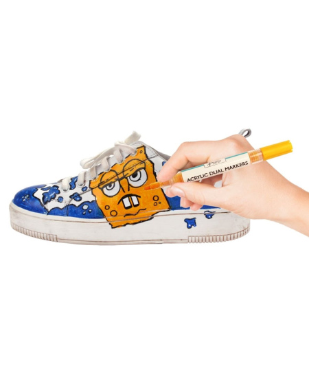 Akrila marķieri NASSAU, divpusēji, 6 krāsas