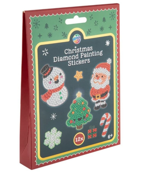 Dimanta mozaīka uz uzlīmēm MOXY Ziemassvētki, 12 gab.