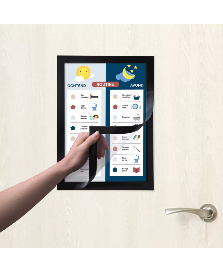 Informācijas rāmis EUROPEL, pašlīmējošs, A4, melns, 2 gab.