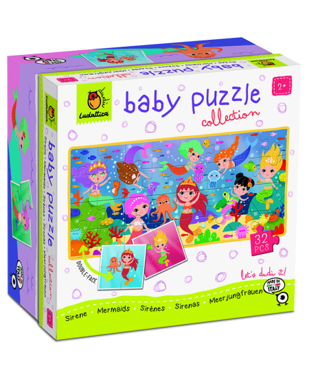 Divpusēja puzle mazuļiem LUDATTICA Nāriņas, 32 detaļas