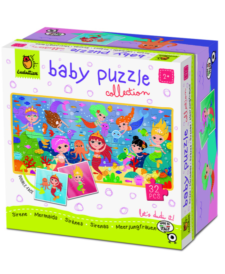 Divpusēja puzle mazuļiem LUDATTICA Nāriņas, 32 detaļas