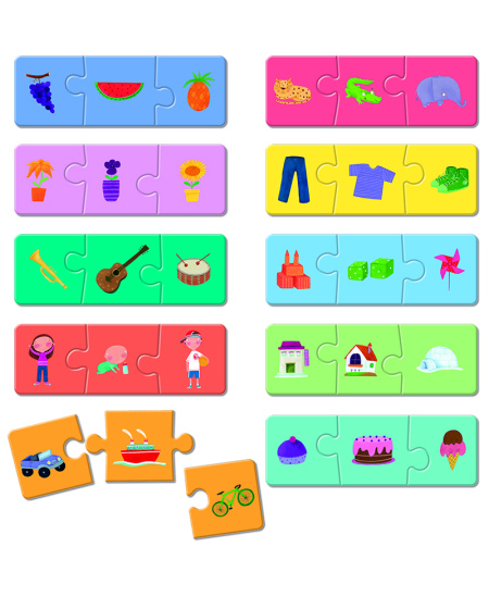 Montesori spēle-loģikas puzle LUDATTICA Loģiskās ģimenes (3+)