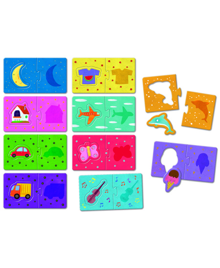 Montesori spēle-loģikas puzle LUDATTICA Atklāj formu (3+)