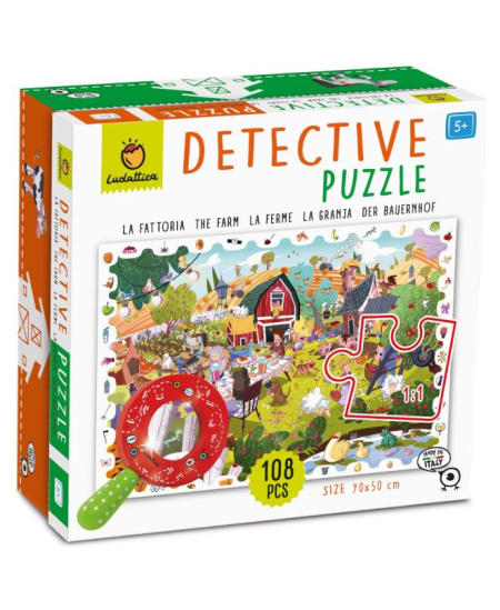 Detektīvpuzle LUDATTICA Ferma, 108 detaļas