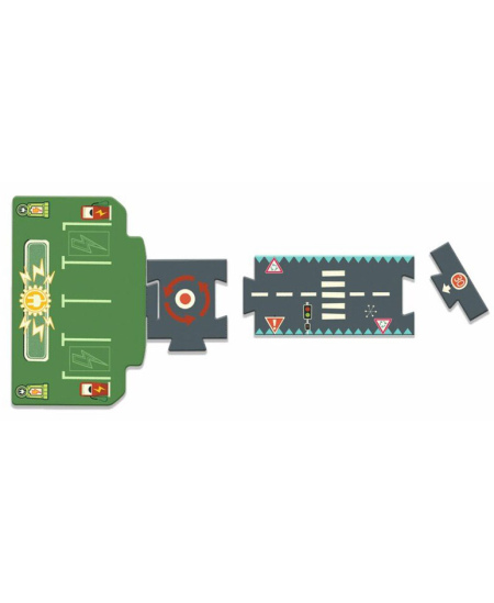 Milzu puzle-ielu aplis DJECO Trakās automašīnas