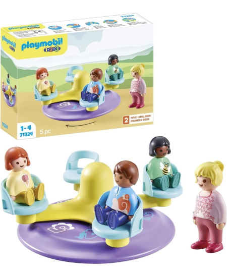 PLAYMOBIL 1.2.3 Karuselis ar skaitļiem, 71324