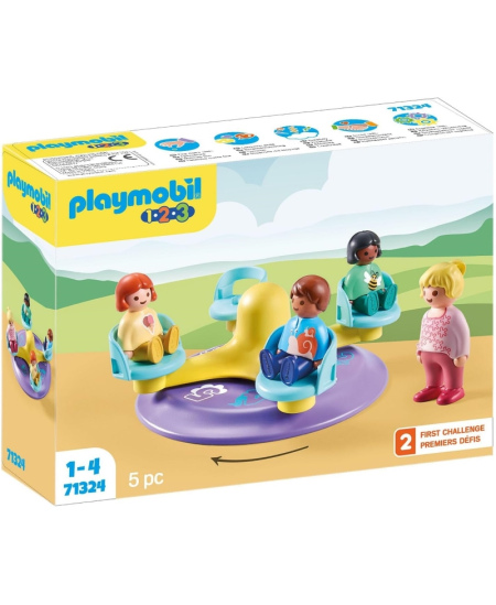 PLAYMOBIL 1.2.3 Karuselis ar skaitļiem, 71324