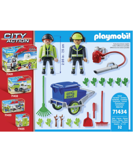 PLAYMOBIL City Action Ielu tīrīšanas komanda, 71434