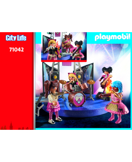 PLAYMOBIL City Life Mūzikas grupa, 71042