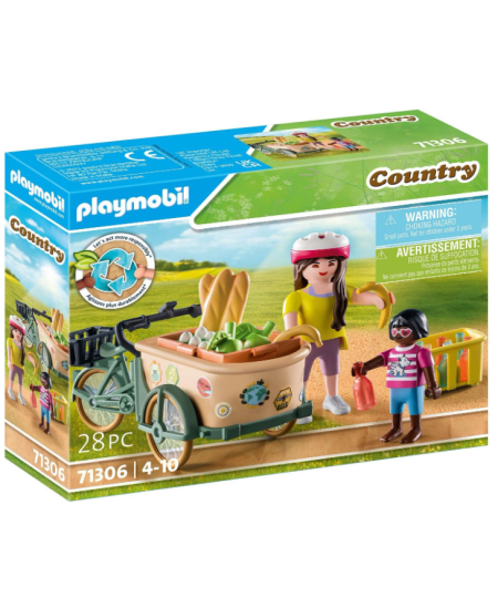 PLAYMOBIL Country Zemnieces velosipēds ar piekabi, 71306