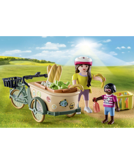PLAYMOBIL Country Zemnieces velosipēds ar piekabi, 71306