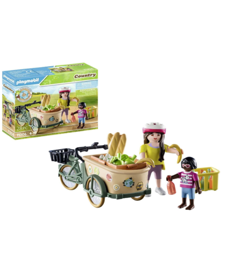 PLAYMOBIL Country Zemnieces velosipēds ar piekabi, 71306