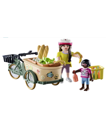 PLAYMOBIL Country Zemnieces velosipēds ar piekabi, 71306