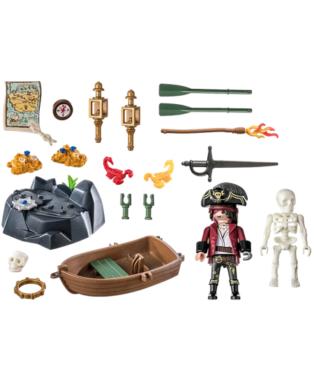 PLAYMOBIL Pirates Starter Pack Pirāts ar laivu, 71254