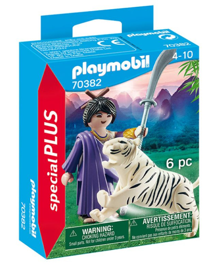 PLAYMOBIL Special Plus Cīnītājs ar tīģeri, 70382