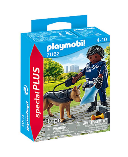 PLAYMOBIL Special Plus Policists ar suni, 71162