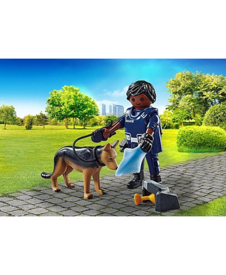 PLAYMOBIL Special Plus Policists ar suni, 71162
