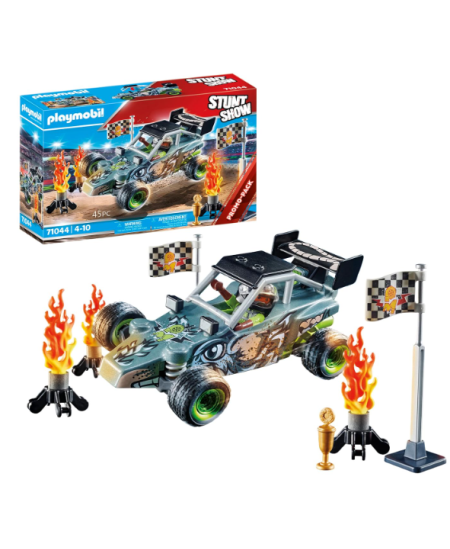 PLAYMOBIL Stunt Show Sacīkšu braucējs ar automašīnu, 71044