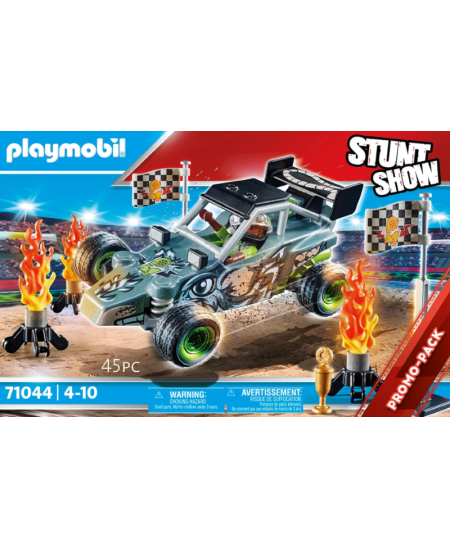 PLAYMOBIL Stunt Show Sacīkšu braucējs ar automašīnu, 71044