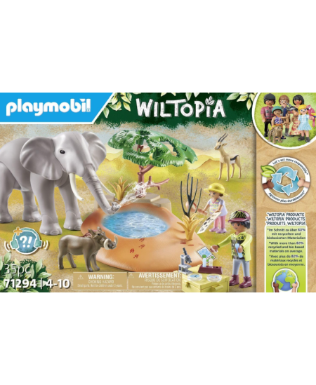 PLAYMOBIL Wiltopia Zilonis pie ūdens, 71294