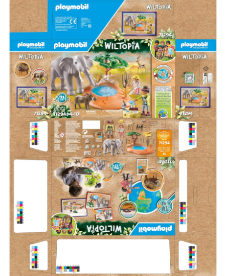 PLAYMOBIL Wiltopia Zilonis pie ūdens, 71294