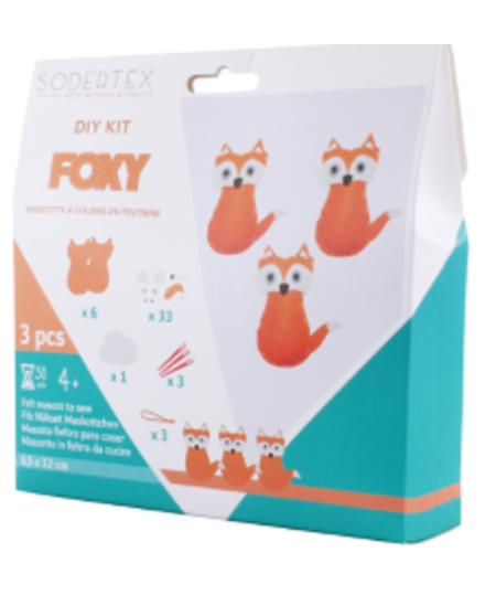 Šūšanas komplekts LOOLIPO Lapsas, 3 gab.