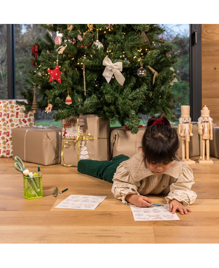 Caurspīdīgas krāsojamas uzlīmes LOOLIPO Ziemassvētki, 66 gab.