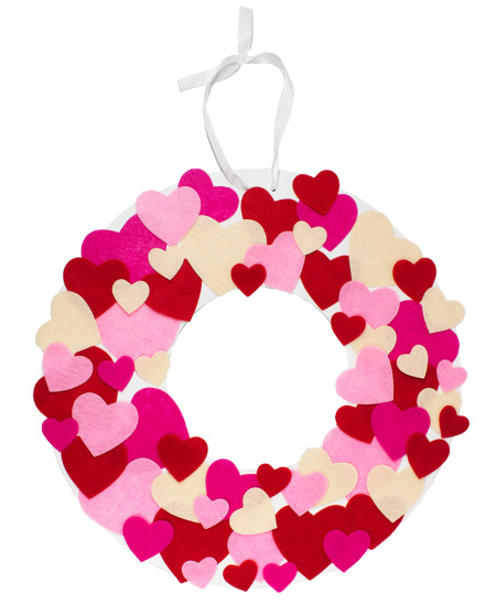 Filca uzlīmes dekorēšanai LOOLIPO Sirsniņas, 150 gab.